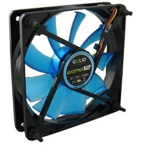 Gelid Gamer Wing 12 UV Blue 120mm x 25mm Silent Fan PC Computer Gaming NEW NIB